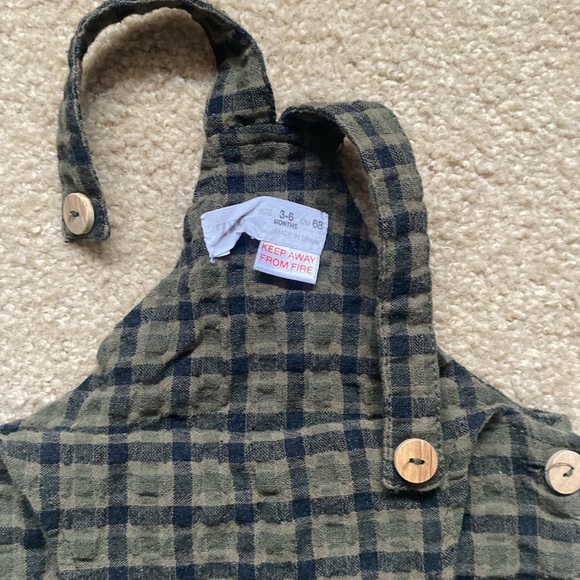 Zara plaid overalls - Picture 2 of 3